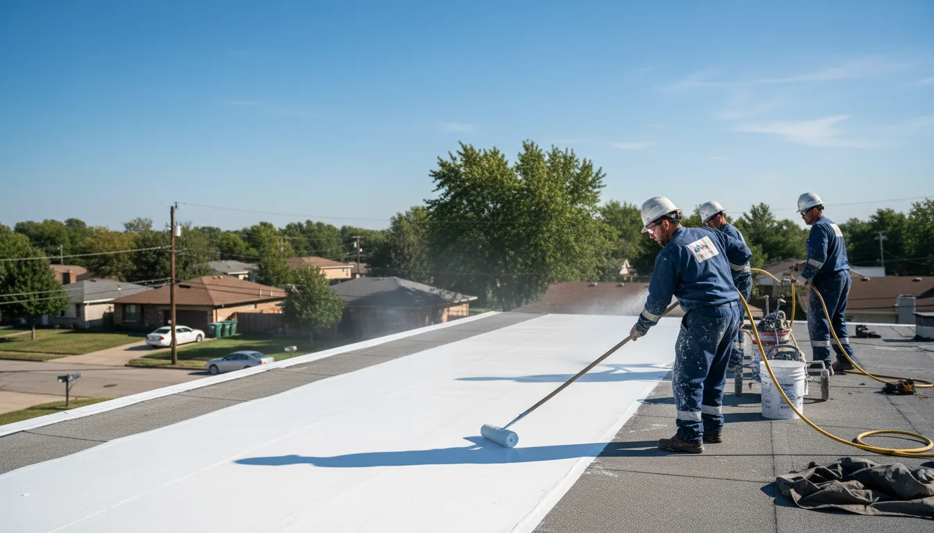 Commercial roof coating in Hiram, OH near me